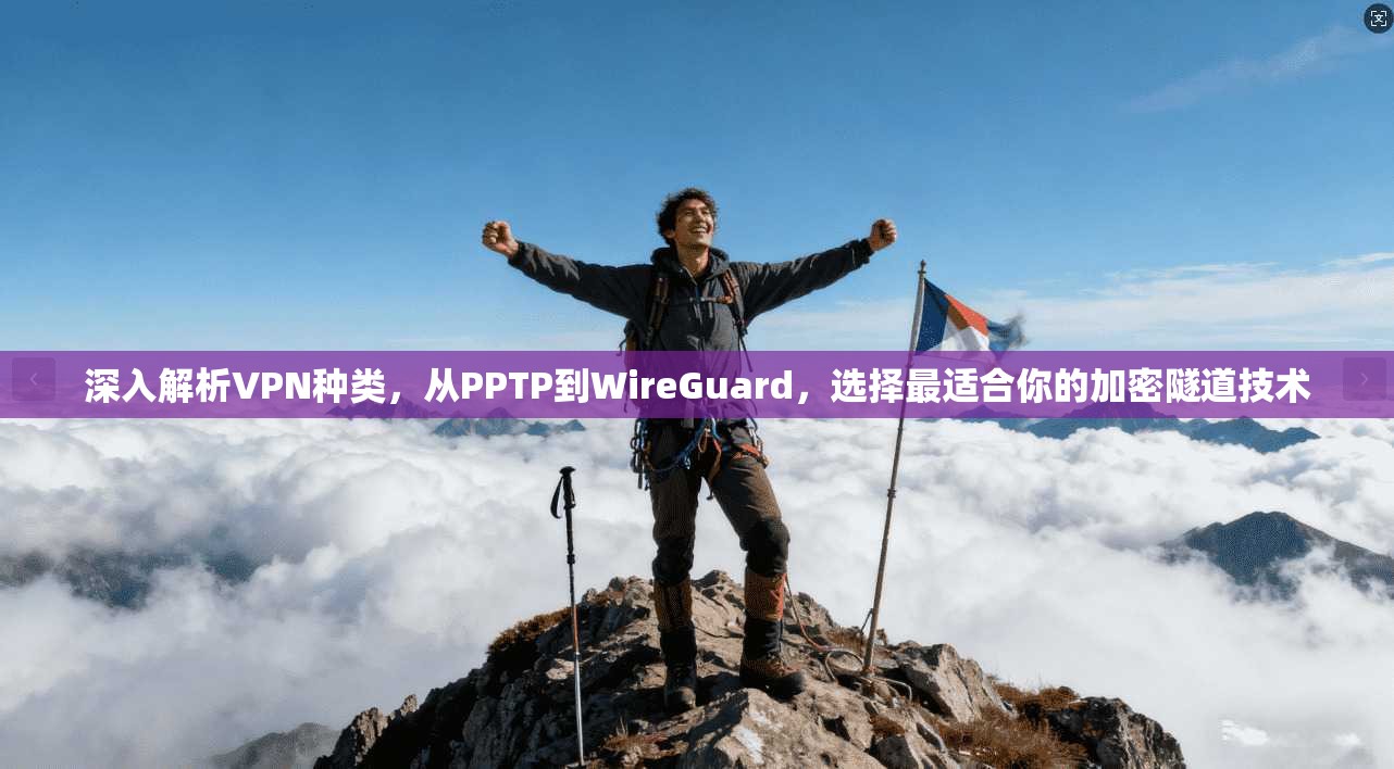深入解析VPN种类，从PPTP到WireGuard，选择最适合你的加密隧道技术